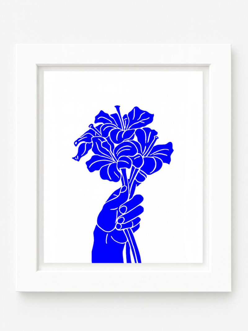 F.B. #0000FF (Flagship Print, TheFlowerShop.Art)