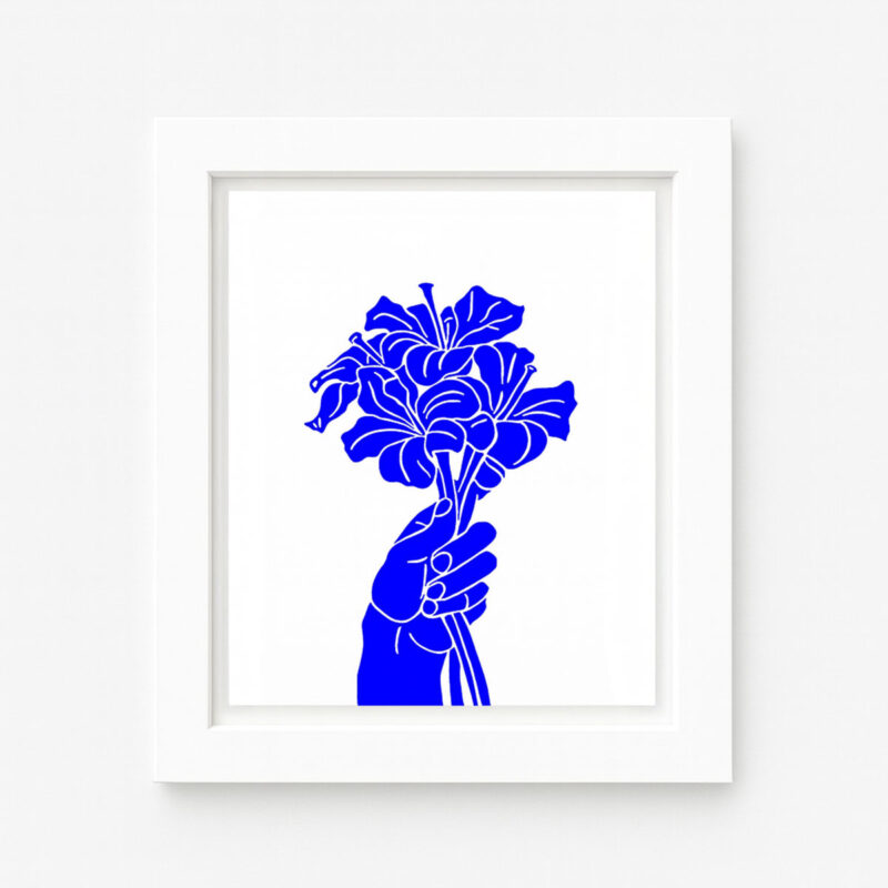 F.B. #0000FF (Flagship Print, TheFlowerShop.Art)